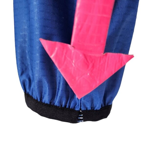 Vintage Descente Mens XL Cycling Jacket Lightweight Blue Windbreaker Cycle Retro - Picture 7 of 10